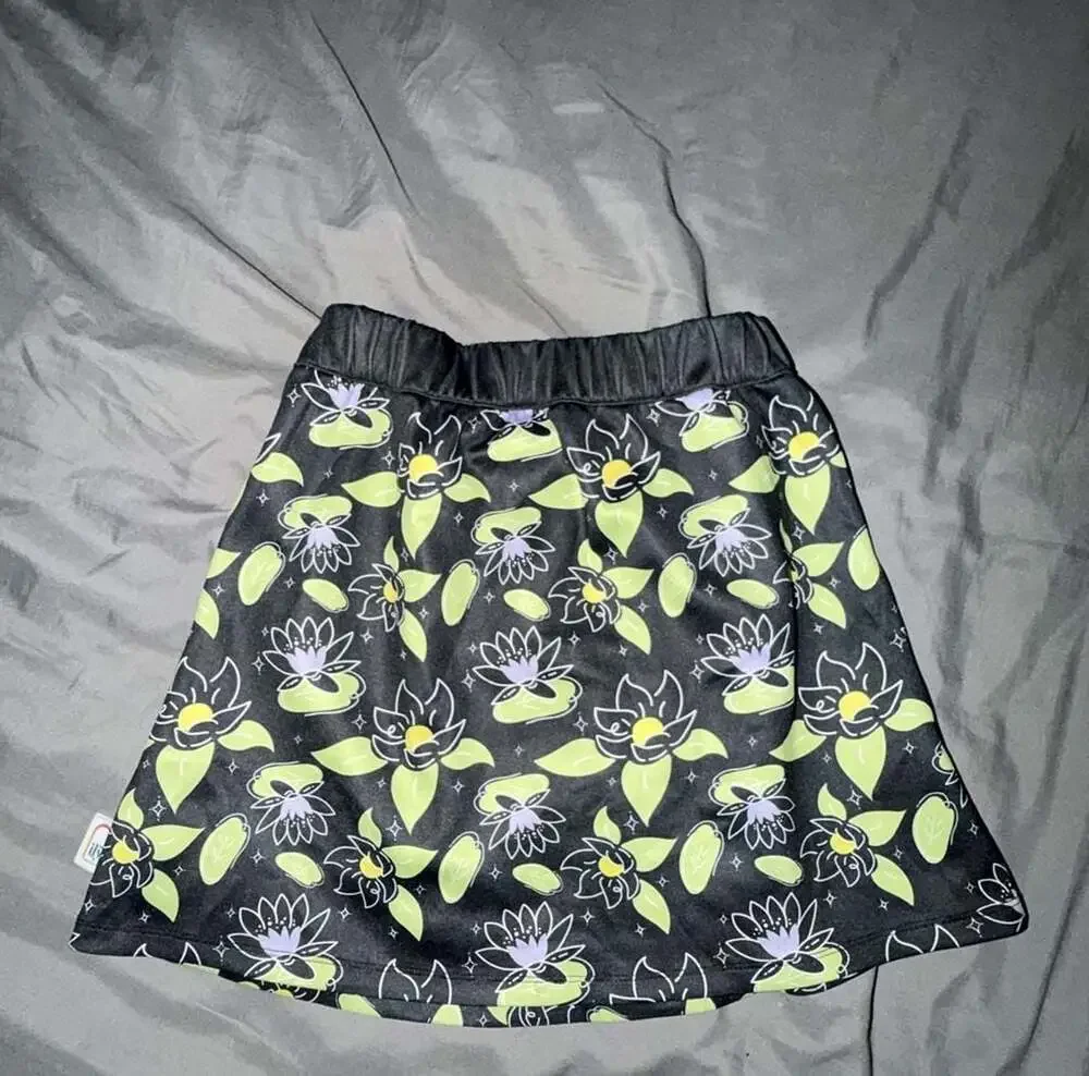 Disney The Princess and the Frog Tiana Lotus Print Girls Swim Skirt Cover Up